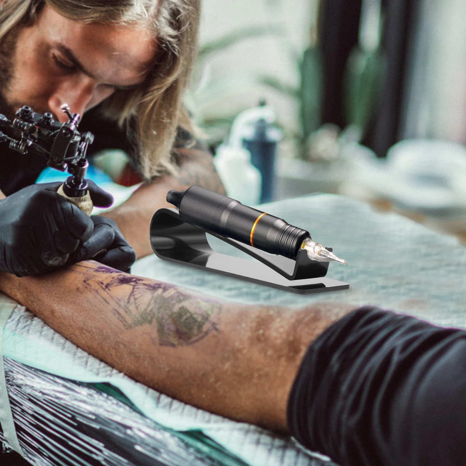 Premium Acryl Tattoos Coil Machine Stand Multifunctioneel Display Rack Wenkbrauw Machine Opslag Transparante Houder Schoonheidssalon