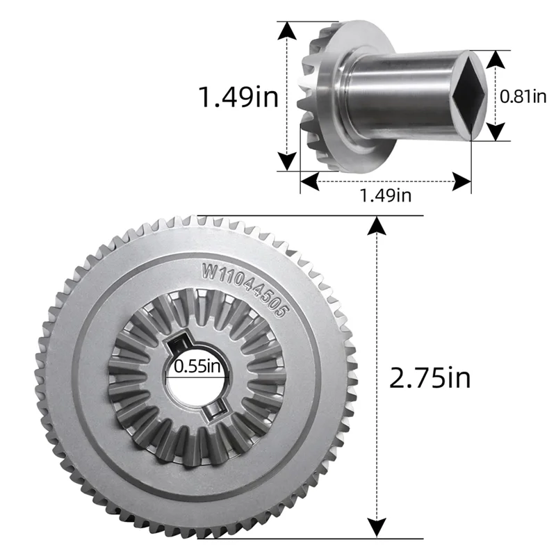 W11192794 Mixer Attachment Gear Hub Kit Replacement For Kitchenaid Models W11192794 4159643 4161403 9703905 9703907 W11175138 view 3