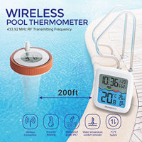 Wireless Pool Thermometer Floating Water Temperature Sensor With LCD Receiver For Swimming Pool Bathtub Aquarium Spa Fish Pond