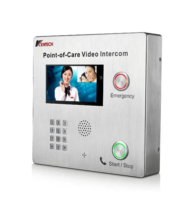 Manufacturer Good Price Industrial Two Way Video Help Point with Hearing Aid Function and TFT Screen Video Intercom KNZD-70