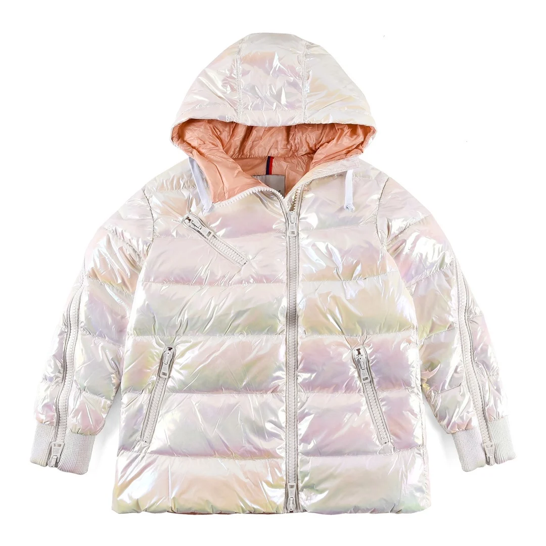 Luxury Down Jacket Women Brand Fashion Street Colorful Hooded Zipper Parkas Winter Designer Thicken Warm Shiny Puffer Coat 2025