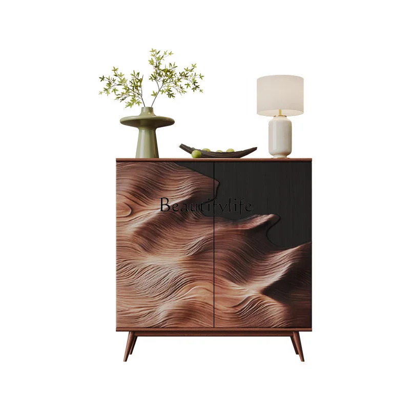 

*Italian light luxury entrance cabinet, living room integrated storage against the wall, dining side cabinet