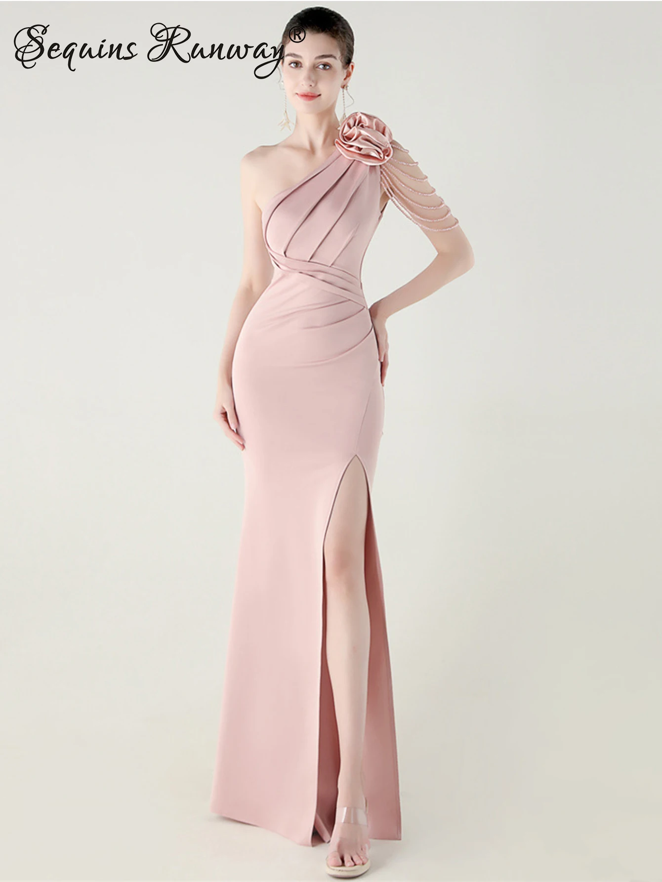 Seksowne białe sukienki na wesele, długie sukienki na przyjęcie 2025, damskie sukienki letnie z dżetami na urodziny, sukienki wieczorowe dla druhen na studniówkę, vestidos