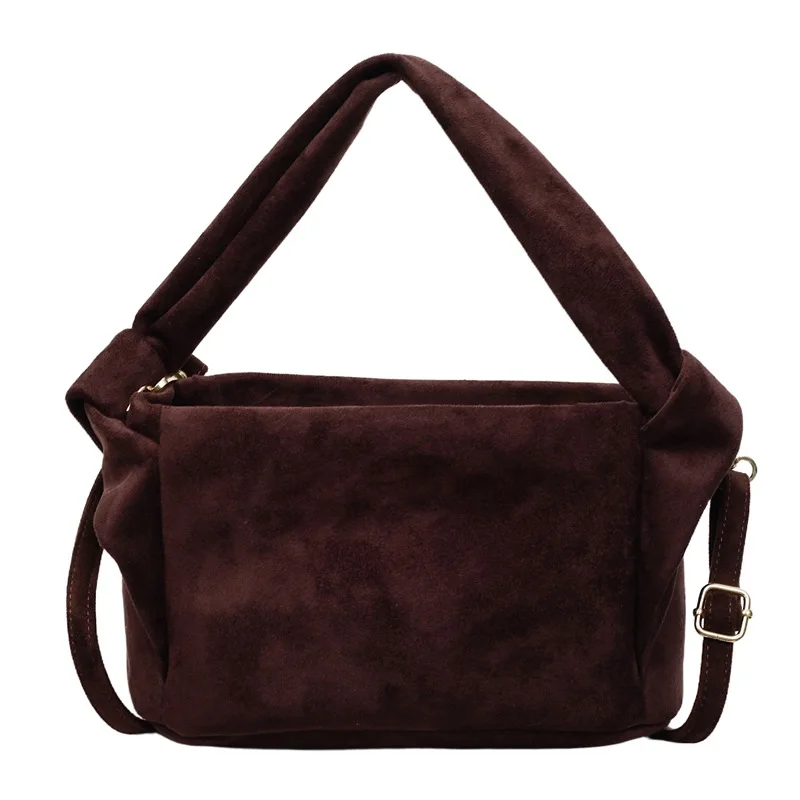 حقيبة كروس صغيرة لخريف وشتاء 2025، محفظة مربعة متعددة الاستخدامات للنساء، حقيبة بمقبض علوي للركاب، حقيبة بسيطة ليلاً ونهارًا #5