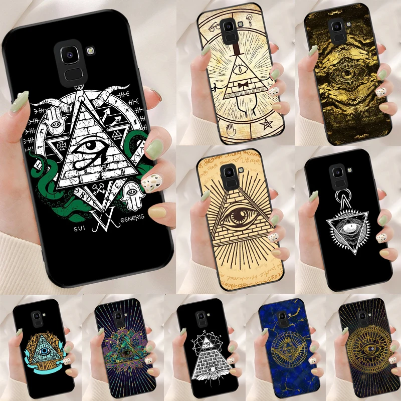 Pyramid Eye Symbol For Samsung Galaxy M14 M34 M54 M20 M06 M16 M12 M13 M15 M35 M55 M33 M53 M21 M31 M32 M52 Case