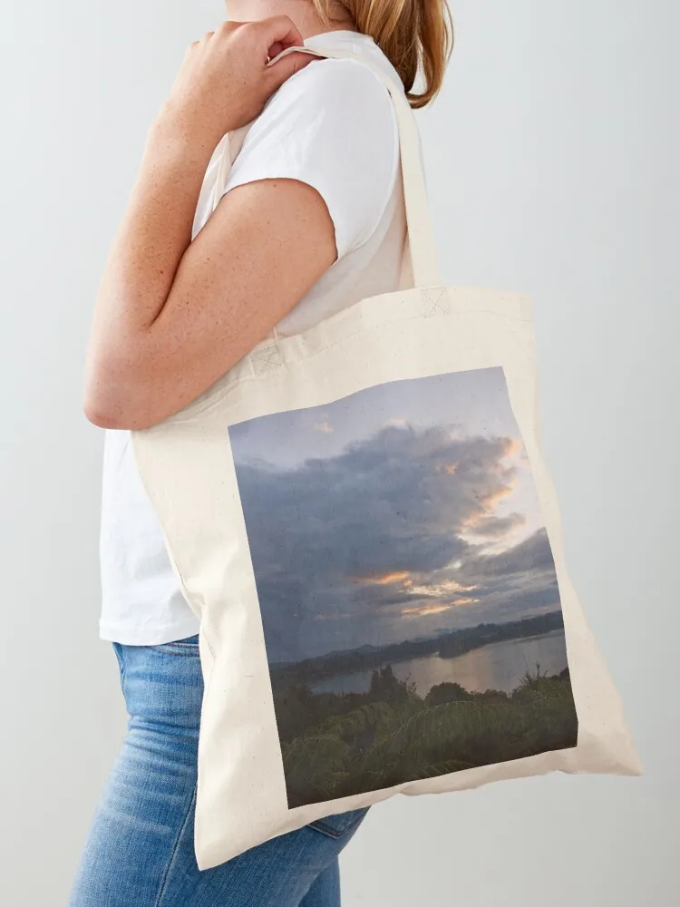 Bay of Islands Morning Clouds Tote Bag Women's shopping bag bag for beach Eco