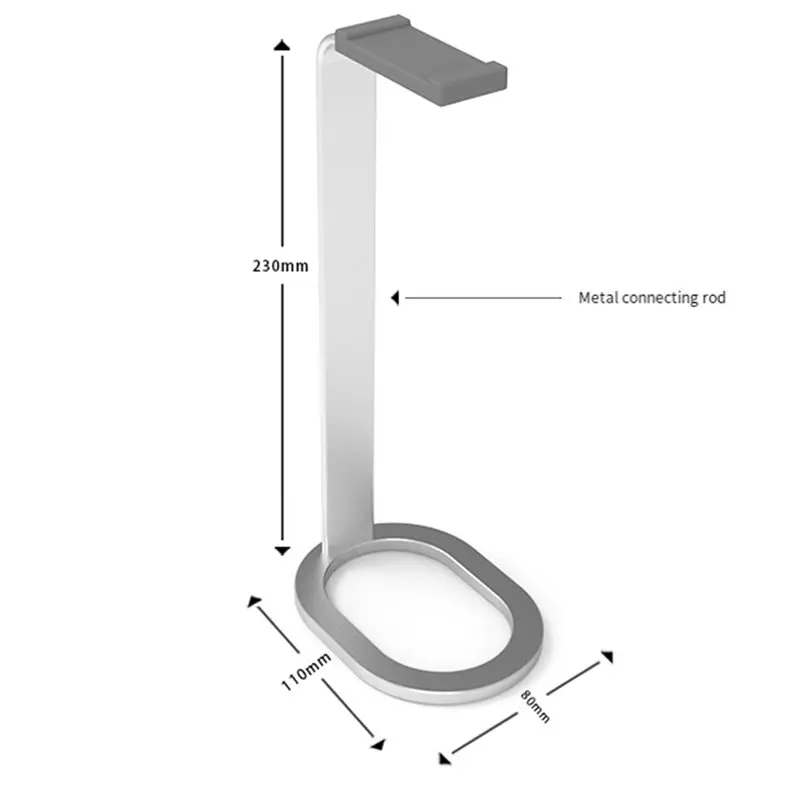 Bild 7: Universeller Kopfhörerständer, Schreibtischhalterung, Gaming-Headset-Halterung aus Aluminiumlegierung