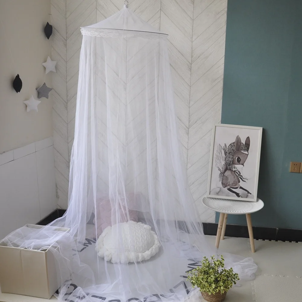 Luminous Dome Mosquito Net Kids Bed Mantle Foldable DIY Stars Sticking Baby Crib Netting Hanging Princess Mosquito Net Bedding