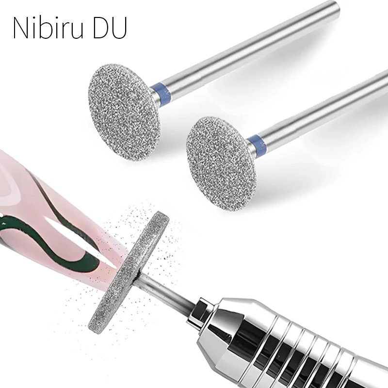 Removal Head Diamond Electric Nail Drill Bit Disc Grinding Burr T Mills Grinder Cuticle Cutter Art Tools Nail Polishing Bits