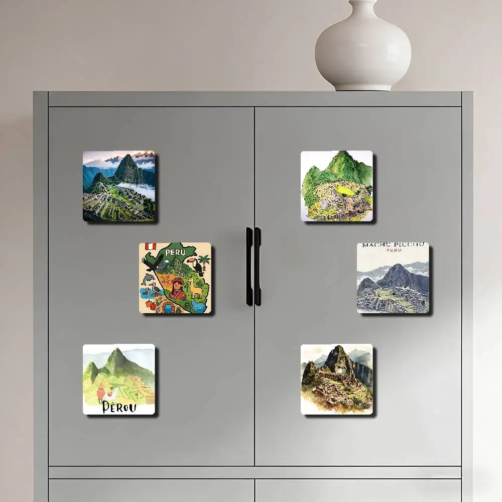 Machu Picchu Peru Refrigerator Magnet Creative Kitchen Home Decoration Soft Magnetic Decor Festival Gifts Multi Scene Use