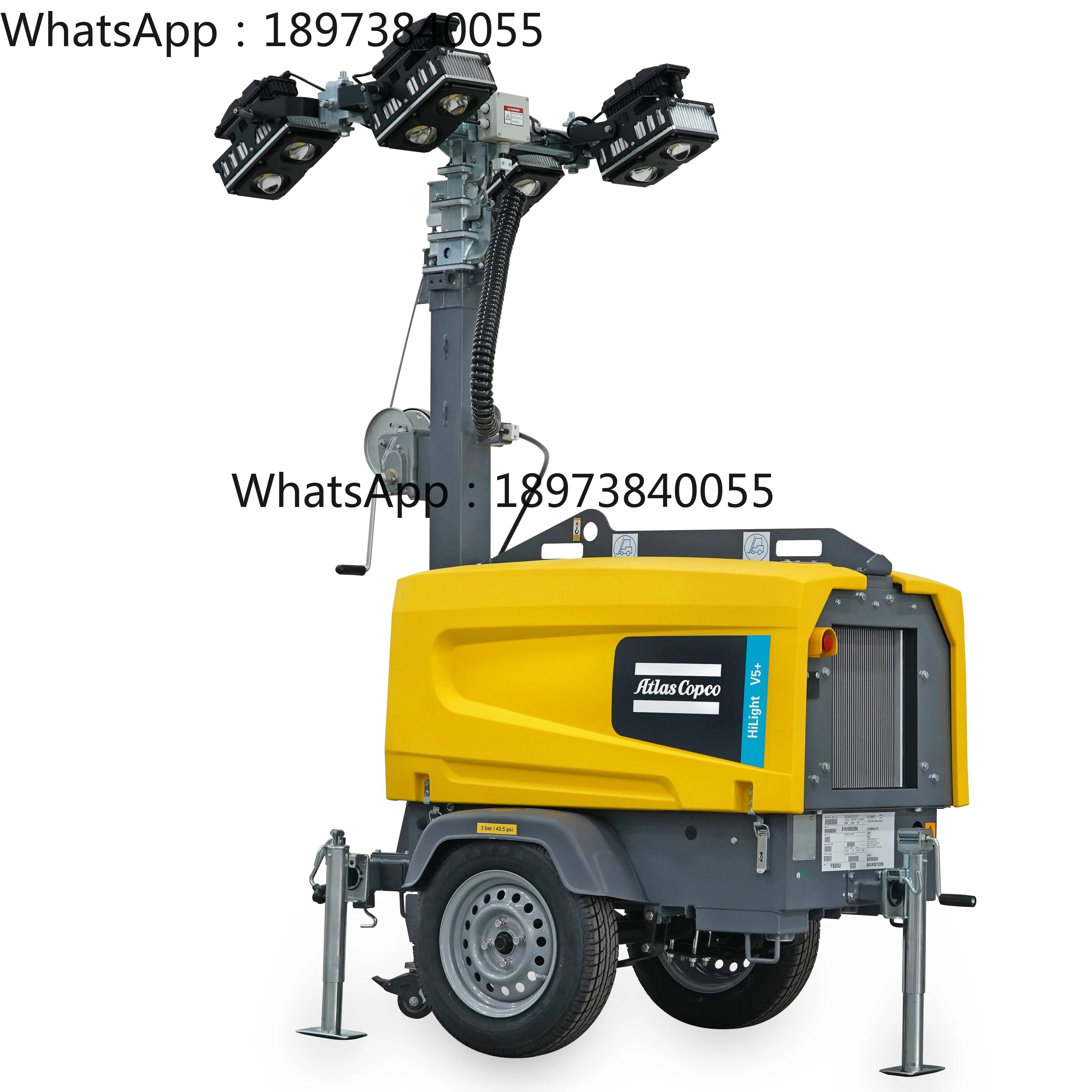 Atlas Copco portable Mobile light towers with LED Technology V5 V5+ Led Light Tower Hilight