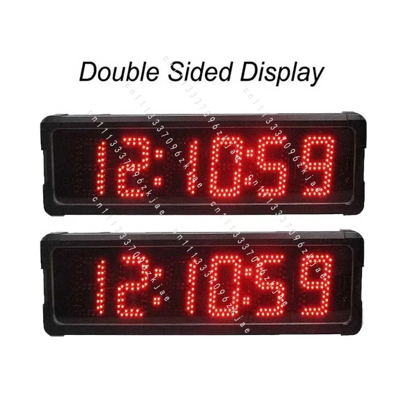 Dual Face Wall Clock,Waterproof Digital Countdown Timer, Clock