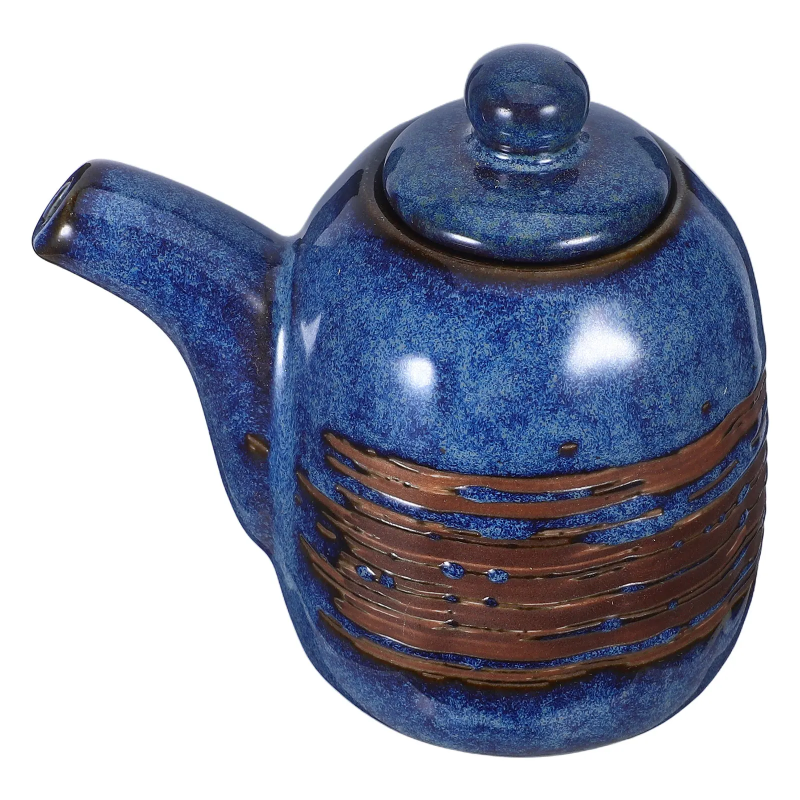 Juego de Dispensadores de Condimentos de Cerámica Japonesa, Botella para Salsa de Soya y Vinagre, Antiderrames, con Boquilla de Precisión, Elegante y Rústico, para Shoyu