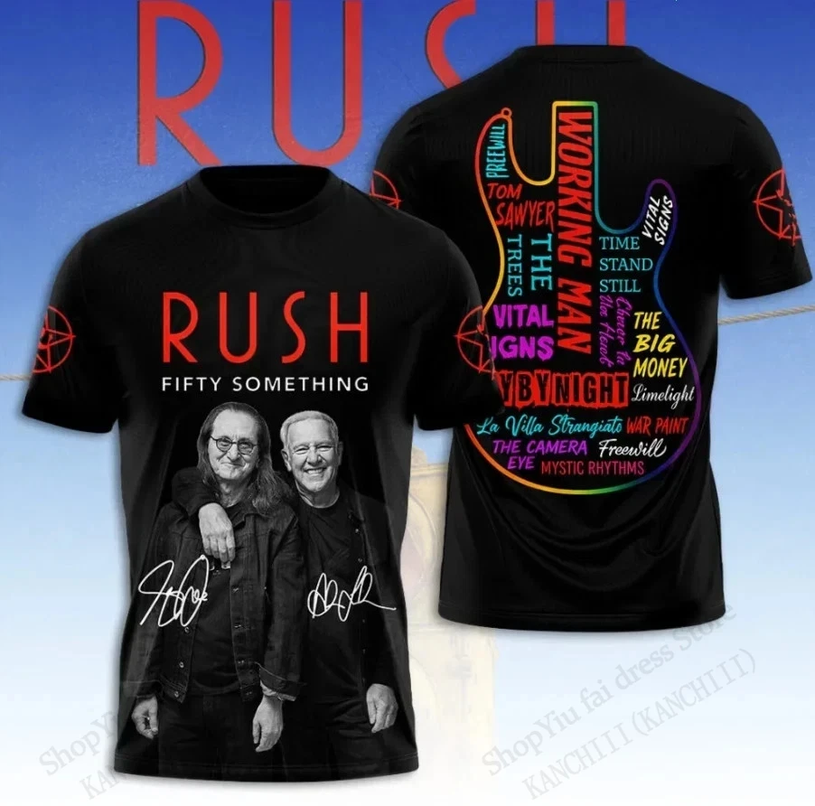 New Rock Band Rush Album 3D Print T-shirt Men Women Fashion Hip Hop Oversized Short Sleeve Tops Tees Kids Clothing 2026