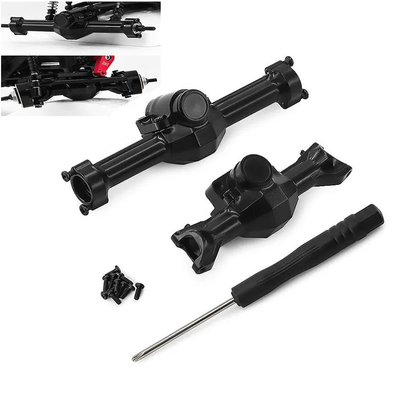 Brass Heavy Duty Front & Rear Integrated Portal Axle For 1/30 RC Crawler Axial SCX30 Ford Bronco Jeep Wrangler K10