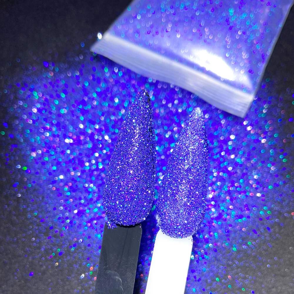 0.2 1/128 Multi-color Holographic Mirror Glitter for Nail Art,(Extra Fine Glitter), 50 Grams Holo Ultra Fine Nail Glitter Powder