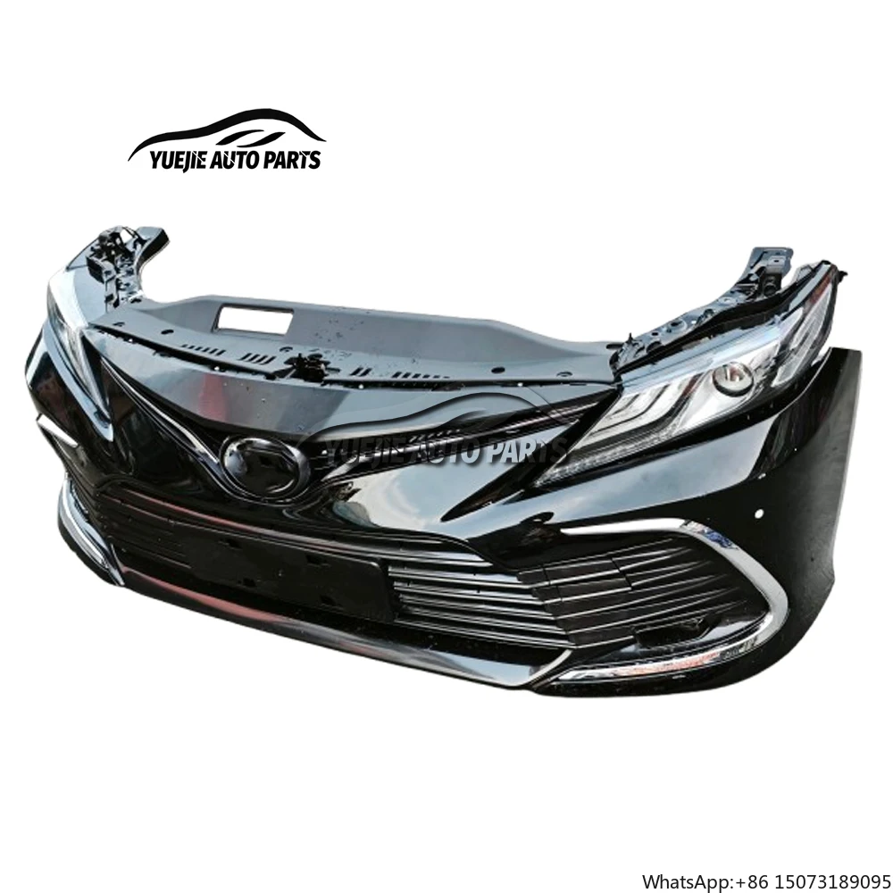 High Quality  for  Camry XV70 18-23 Auto Parts Complete Front Bumper Assembly & Headlight Nose-Cut Hot Selling
