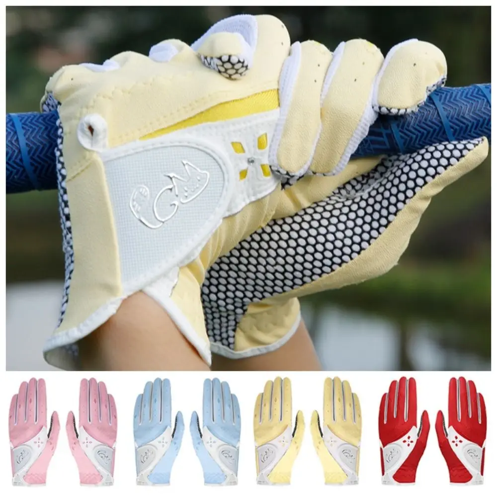 

Breathable Women's Golf Gloves Wear Resistant Comfortable Outdoor Sports Gloves Durable Soft Full Finger Golf Gloves Golfer Gift