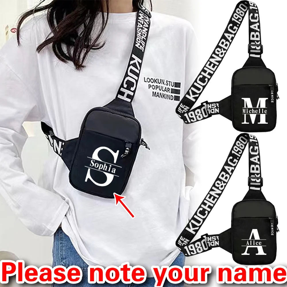 

Персонализированная индивидуальная нагрудная сумка для отдыха, сумка через плечо, модная многофункциональная портативная сумка для спорта на открытом воздухе