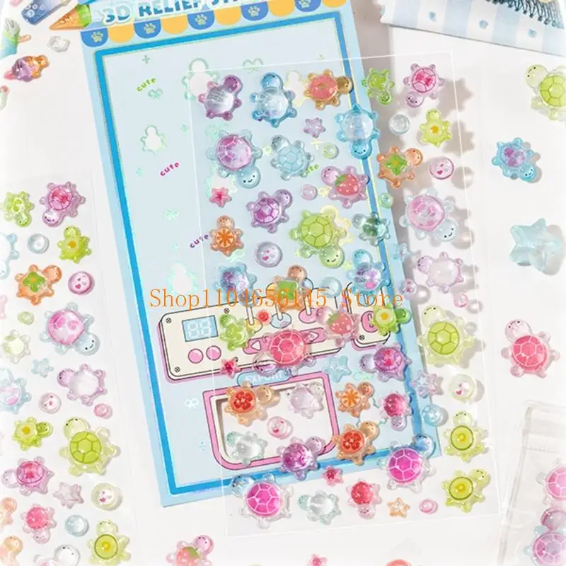 

5asd Puffier наклейка для детей 3D дизайнерская наклейка для мальчиков и девочек, многоразовая крошечная наклейка