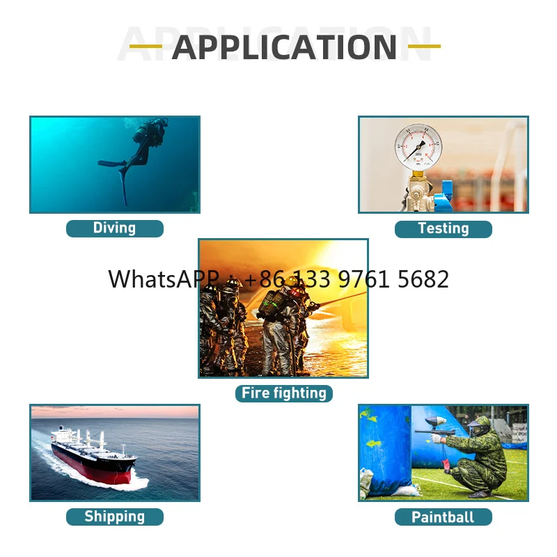 Made in China 300bar 220V/230V/380V 2.2KW   Screw Air Compressor Cheap PCP Air Compressor for Industrial