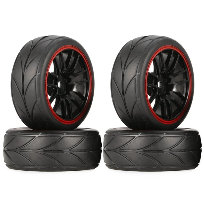 1/10 RC Racing Car Tires On Road Touring Drift Car Tire Wheel Dla Tamiya TT01 TT02 TA06 XV-01 PTG-2 HPI WR8 Kyosho HSP