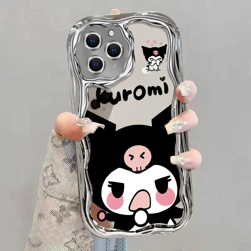 Funda de teléfono con pulsera kuromi para Samsung Galaxy A06 A05 15 M54 M14 M34 A15 A145G A13 4G A21S A22 A23 A04S A03Core suave