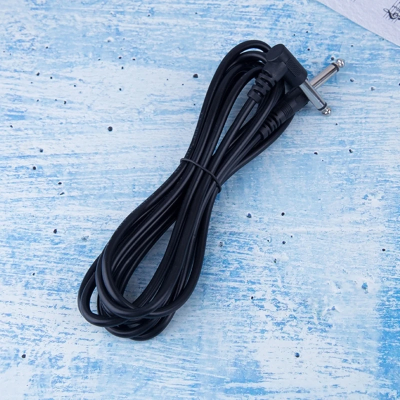 10ft 6.35mm Electric Guitar Cable Instrument Cables Straight to Right Angle Amp Cord 3Meter for Keyboards Effectors