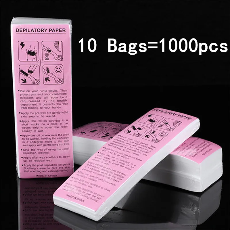 

100/200/500/1000 шт. нетканая ткань для тела, восковая бумага для удаления волос, рулонная бумага для удаления волос, эпилятор, восковая полоска, бумага, высокое качество, оптовая продажа
