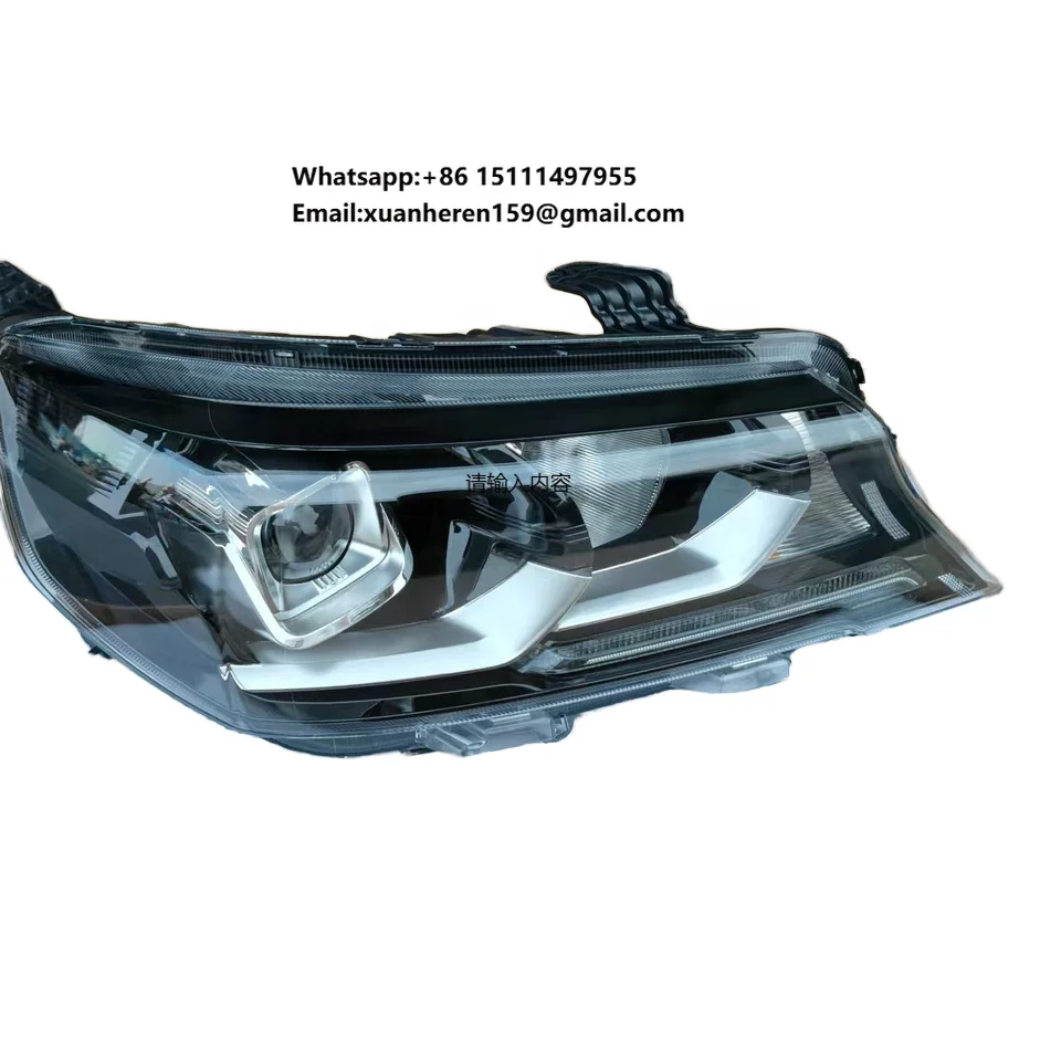 New 12V White Xenon Headlight Assembly for Peuot Landtrek Changan Body Kit with LED Lamps Glass Front Lighting4121020-bu52