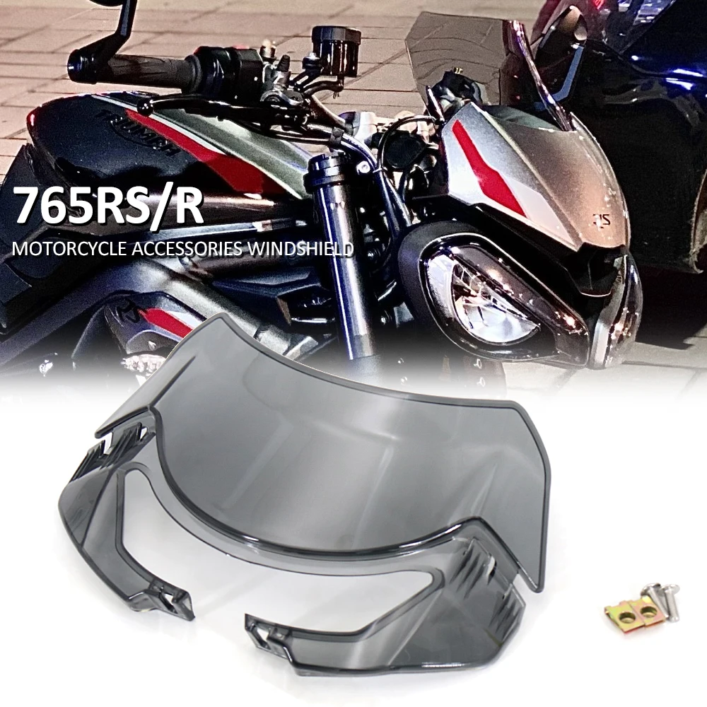 New 2022 2021 2020 Motorcycle Windshield Spoiler Windscreen Deflector For Street Triple S660 S 660 765R 765S 765RS 765 S R RS