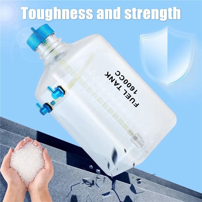 

MACH-Fuel Tank Petrol Transparent Plastic Bottle CNC For RC Gas And Nitro Airplane