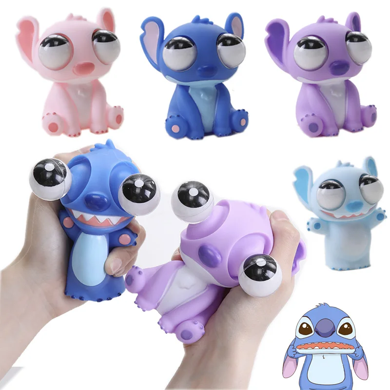 New Lilo & Stitch Decompression Toys Disney Anime Stitch Angel Soft Slow Rebound Model Compression Toys Toys Room Decorations