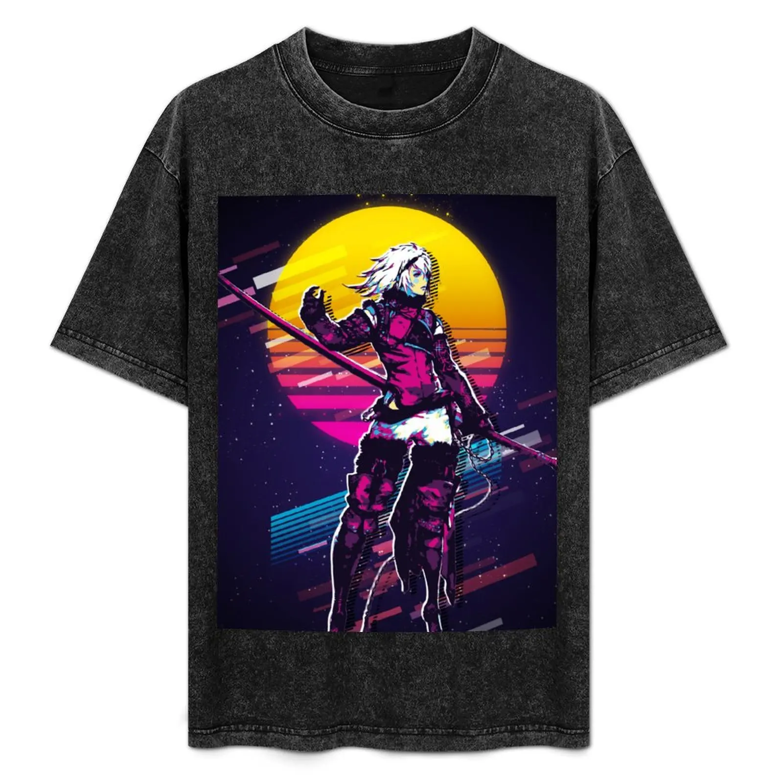 

Футболка NieR Replicant - Protagonist (80s Retro) с коротким рукавом, большого размера