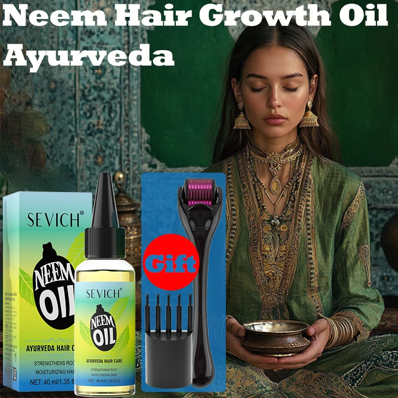 Herbal Neem Oil Ayurveda Hair Growth Oil Anti Hair Loss Treatment Serum Organic Neem Oil For Hair Care Product Beauty Health