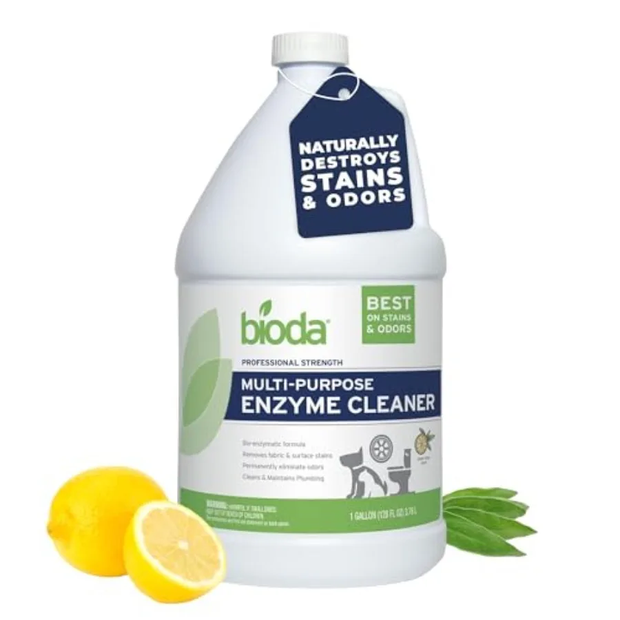 

Bioda Multi-Purpose Probiotic Enzyme Cleaner and Deodorizer Professional Strength Trash Can Deodorizer, Pet Stains and Odors, D