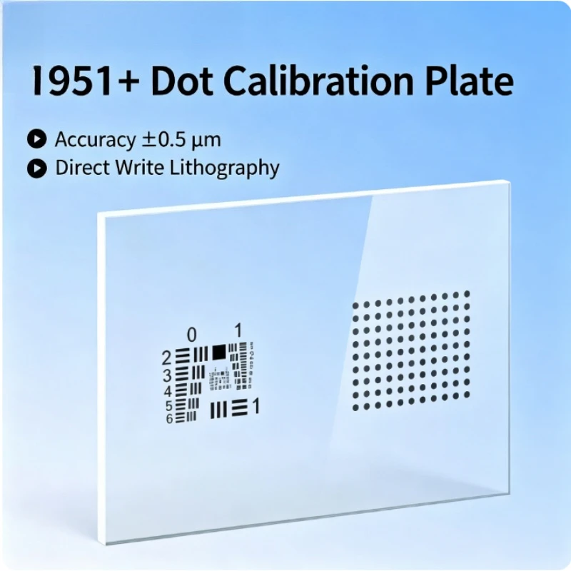 USAF 1951 Dot Grid Calibration Plate Optical Glass Resolution Test Chart for Microscope Camera Calibration