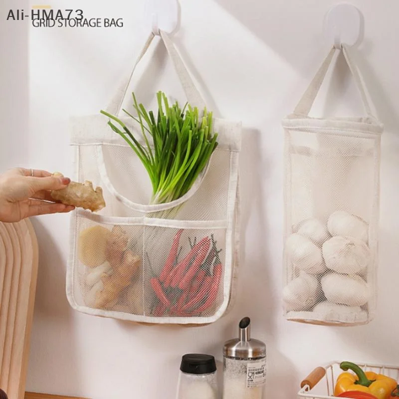 

CCA83-1PC Portable Hanging Mesh Storage Bag Multi-purpose Breathable Kitchen Fruit And Vegetable Hanging Bags