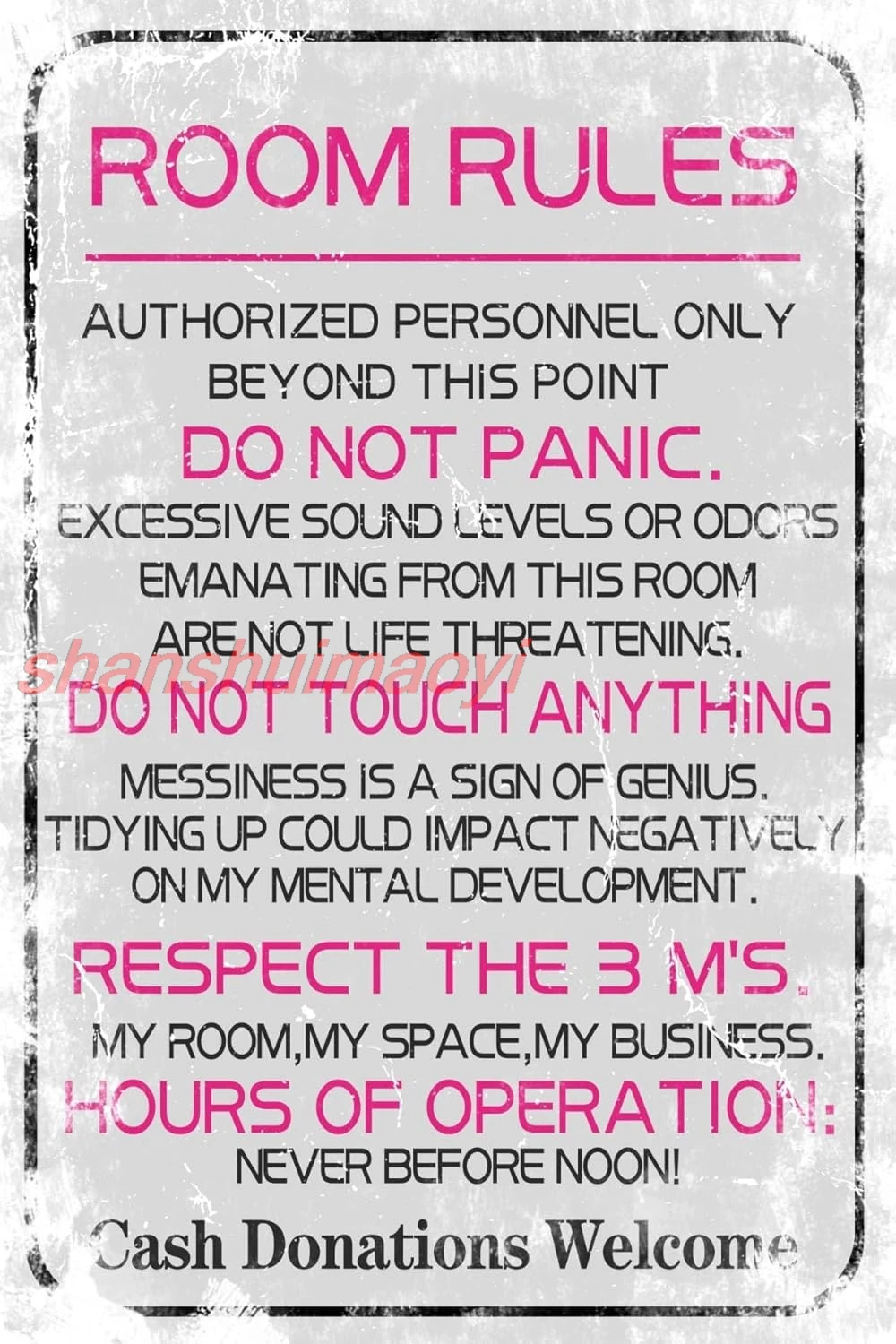 Room Rules Sign For Teen Girls Preppy Room Decor Cheap Preppy Kids Stuff Preppy Teen Room Decor Room Stuff For Teen Girls M sign