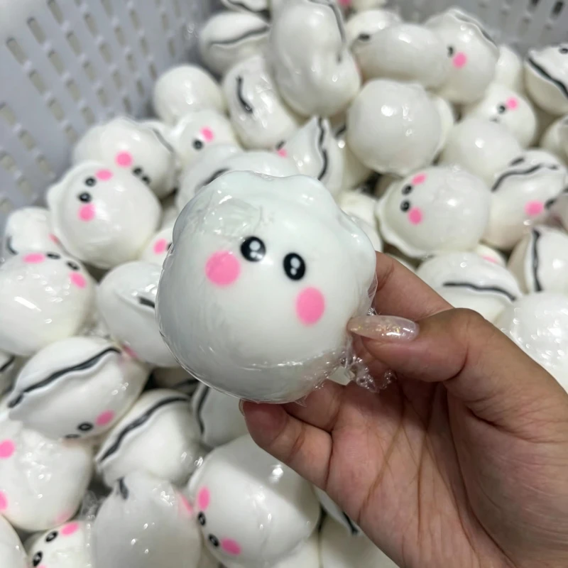 Handmade Crunchy Cute Oyster Squishy Fidget Toy Soft Simulation Food Shape Squeeze Sensory Toy Stress Relief Anti-Anxiety Toy ﻿ image 4