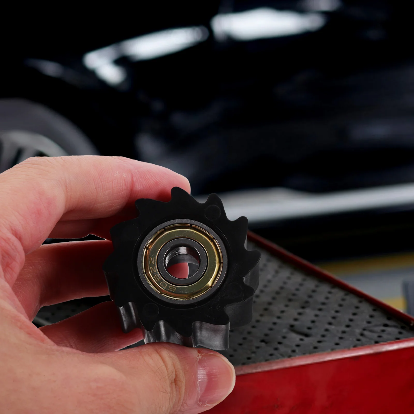 

Chain Tensioner Guide Wheel 8mm White Inner Diameter Anti Slip Roller Motorcycle Bearing Pulley Tensioner Chain Slider Guiding