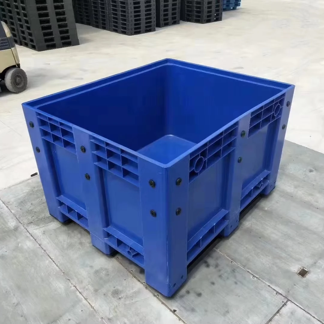 1200 X 1000*760Mm Logistic Container Large Storage Plastic Box Solid  Cheap Factory Supply Plastic Pallet Box
