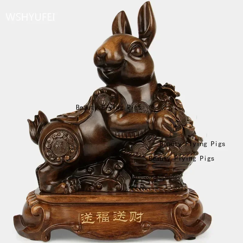 Feng Shui Chinese Zodiac Tiger Figurine Ornaments Home Resin Crafts Office Desktop Decor Living Room Decoration Luck for You view 4
