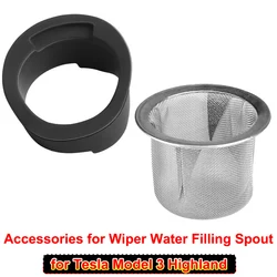 for Tesla Model 3 Highland 2024 Silicone Wiper Seam Water Anti-Leakage Plug Anti-blocking Cover Filter Mesh Interior Accessories