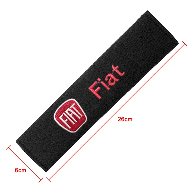 1/2 قطعة غطاء حزام مقعد السيارة القطن سلامة الكتف حامي لشركة فيات 500 بونتو 124 125 500 برافو ستيلو باندا أبارث تيبو فياجيو #2