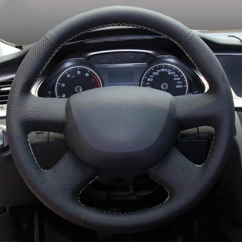 

Steering Wheel Cover Faux Leather For Audi Q7 2012-2015 Q3 Q5 2013-2016 A4 (B8) 2014 2015 Braiding Cover For Audi Steering Wheel