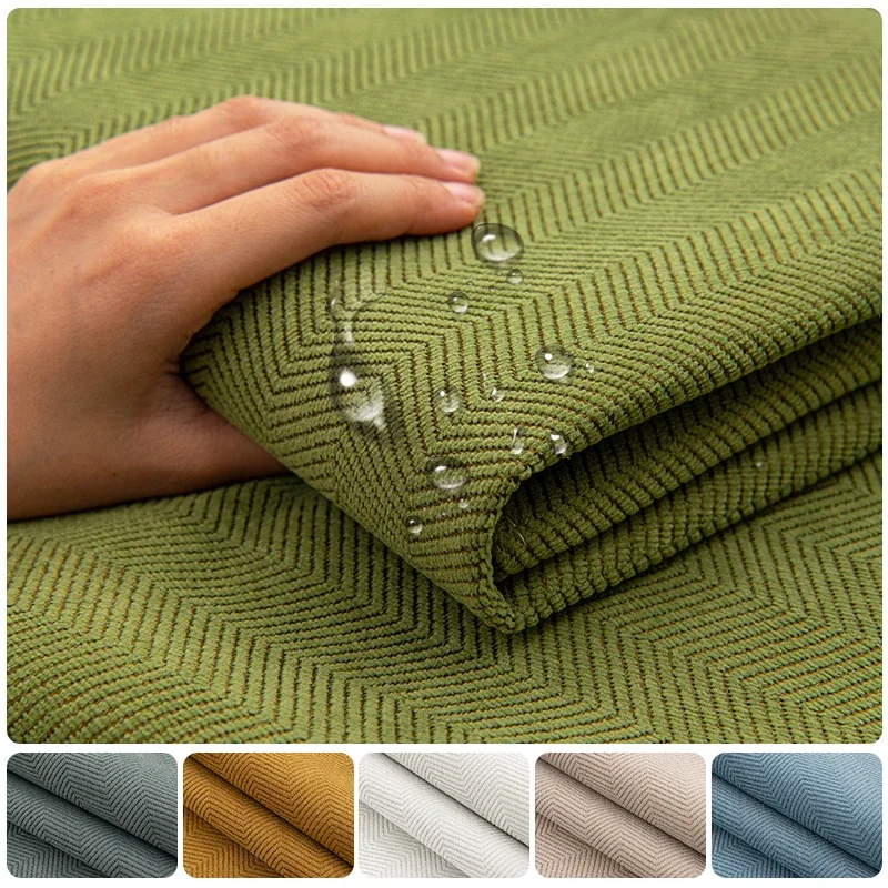 New Chenille Sofa Cover For Living Room Solid Color Striped Sofa Pad Sofa Mat Non Slip Couch Cushion Four Seasons Universal