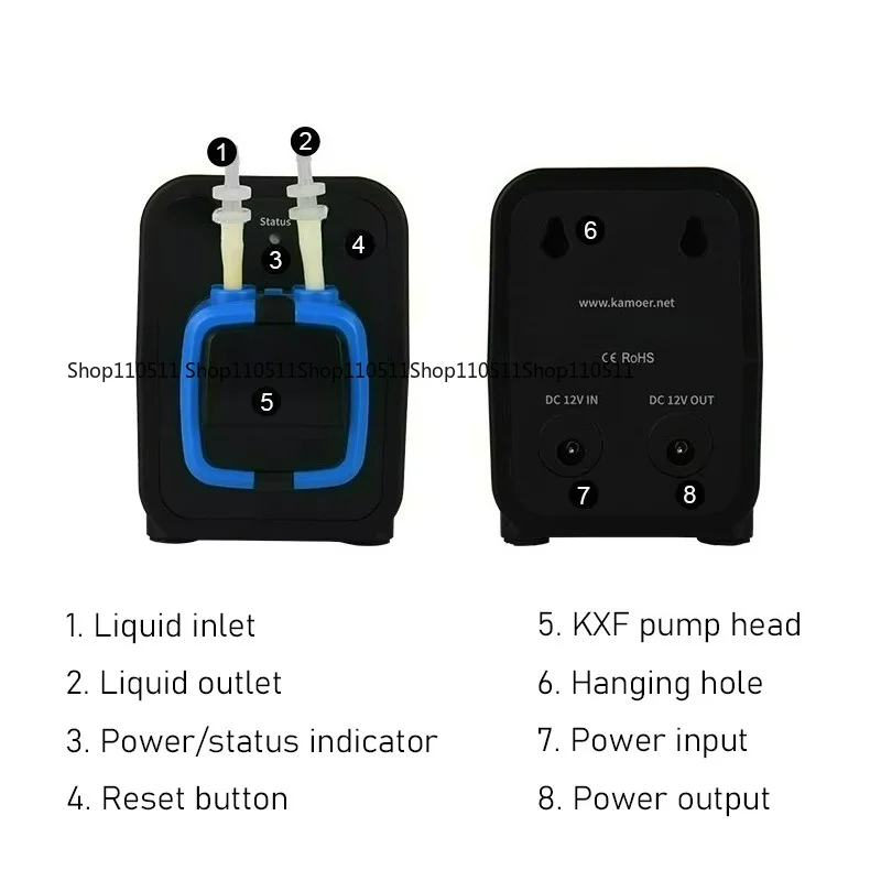 X1 PRO2 WiFi Application Quantitative Micro Pump with Peristaltic Pump for Aquarium Fish Tanks