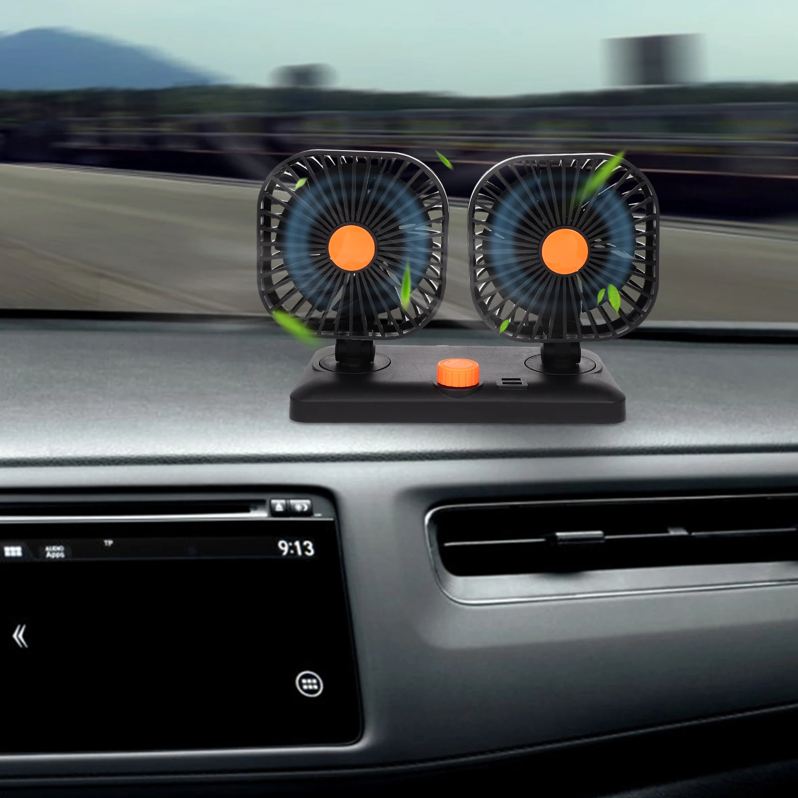 

Vehicle Mounted Electric Small Silent Cooling Fan For Car Usb Powered Portable Air Conditioner Car Supplies Vehicle Fan