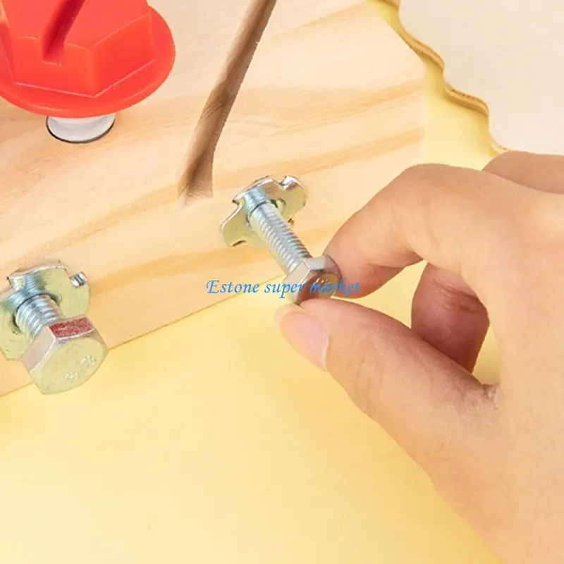 090b Kits à outils en bois avec Hammer Interactive Fitend for Play Indoor Board Game